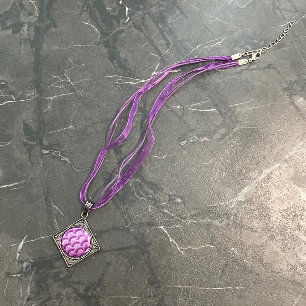 Rope and lace necklace